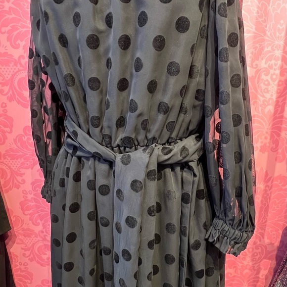 Anouki - Polka Dot Print Midi Length - Dress - Picture 10 of 11